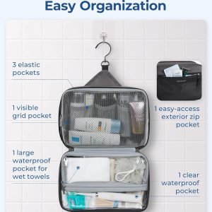 BAGSMART Hanging Toiletry Bag (5)