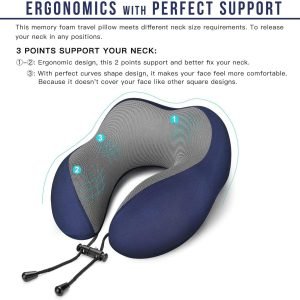 MLVOC Memory Foam Travel Pillow (4)