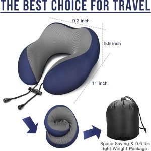 MLVOC Memory Foam Travel Pillow (5)