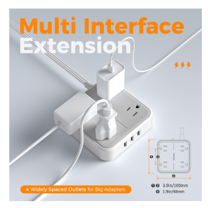TESSAN Travel Power Strip