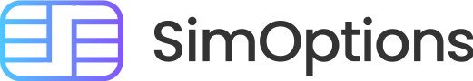 SimOptions eSIM logo – affordable travel data for Europe and Asia