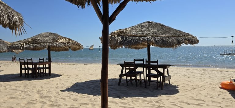 Peaceful scene at Petite Plage in Majunga, Madagascar