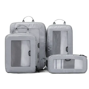EPICKA TripCozy Compression Packing Cubes gray set
