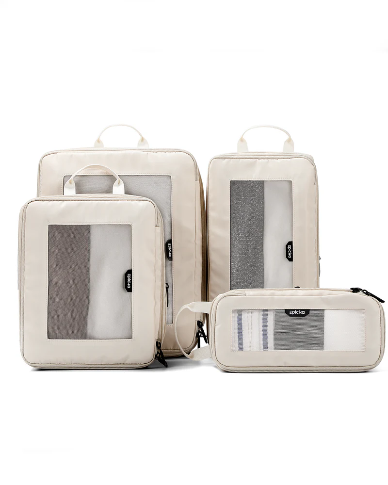 EPICKA compression packing cubes travel set for organizing clothes in luggage