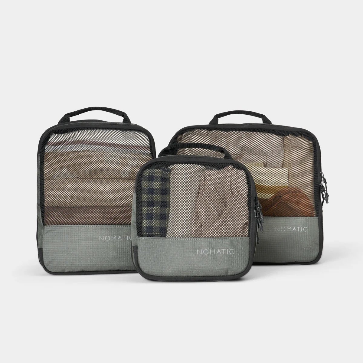 Nomatic compression packing cubes set for organized travel packing