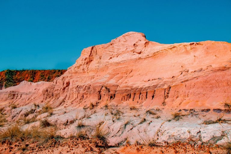Madagascar red earth landscape erosion highlands