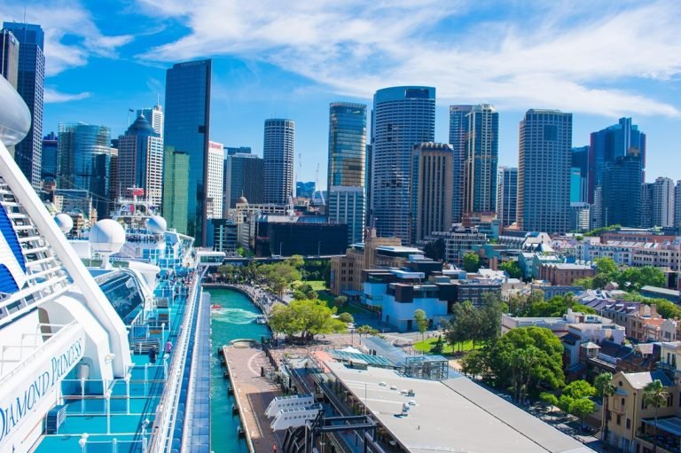 Sydney CBD waterfront skyline Circular Quay city view Australia