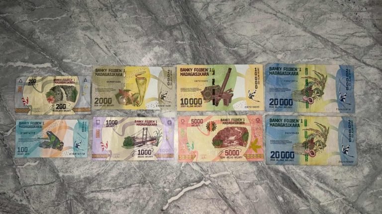Madagascar travel expectations - Malagasy ariary banknotes local currency