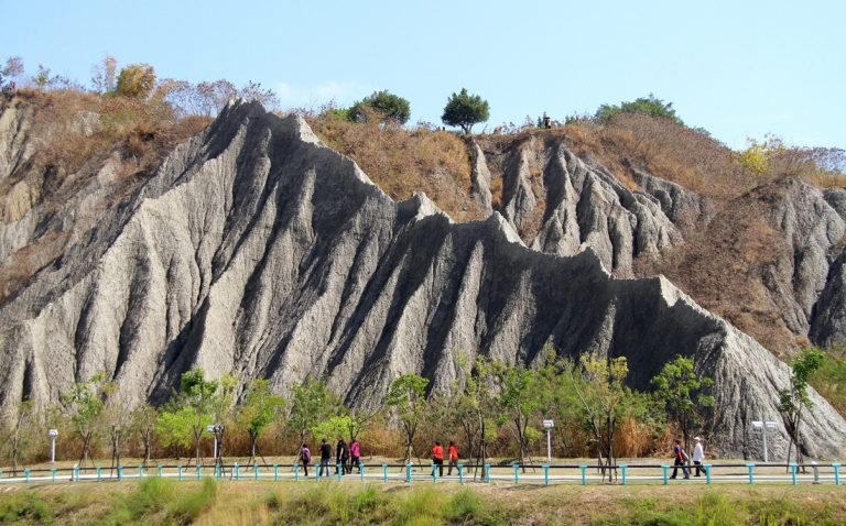 Taiwan travel tips for visiting Moon World Tainan and exploring unique badlands terrain in southern Taiwan Caption: Description: