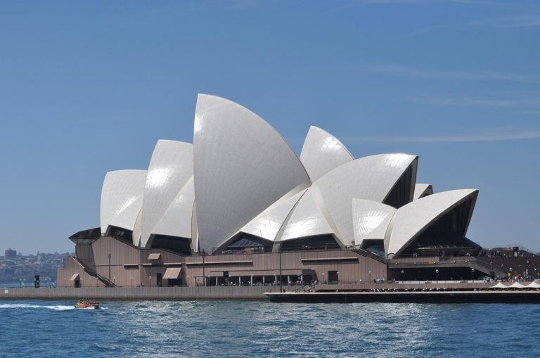 Sydney travel tips: Sydney Opera House viewed from the harbour on a clear day