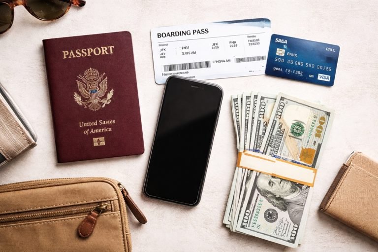 cambodia packing list travel essentials passport boarding pass usd cash credit card phone wallet Caption: Description: