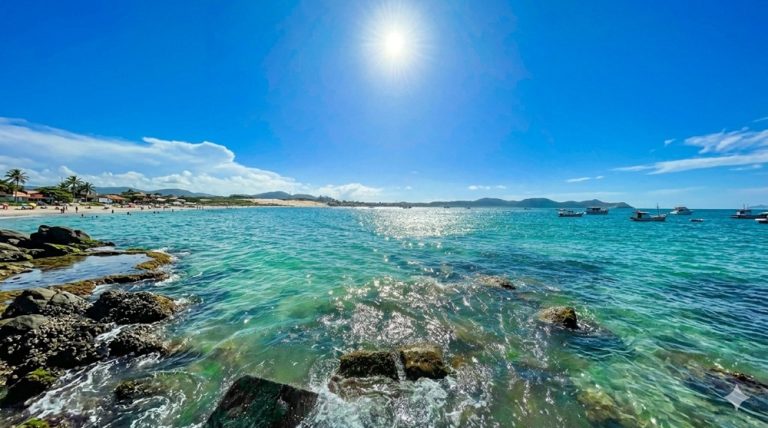 Things to Do in Florianópolis Brazil turquoise water beach scenery and coastal landscape on Santa Catarina Island
