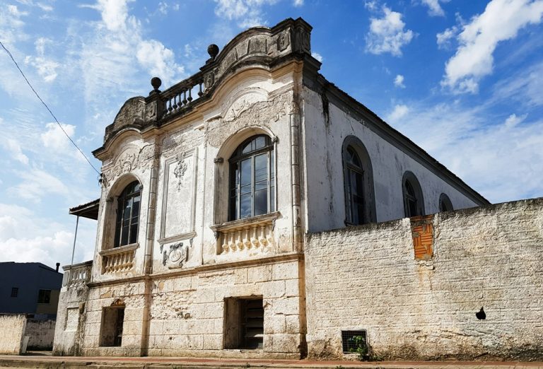 Historic colonial-era building with traditional architecture on Santa Catarina Island in southern Brazil Caption: Description: