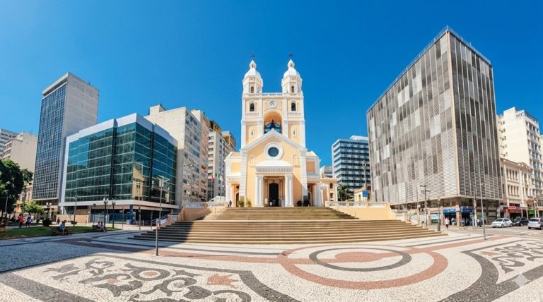 Things to Do in Florianópolis Brazil Metropolitan Cathedral and historic downtown square on Santa Catarina Island