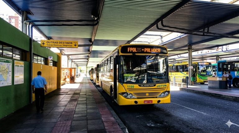 Things to Do in Florianópolis Brazil public bus transportation system and terminal in downtown Florianópolis Caption: Description: