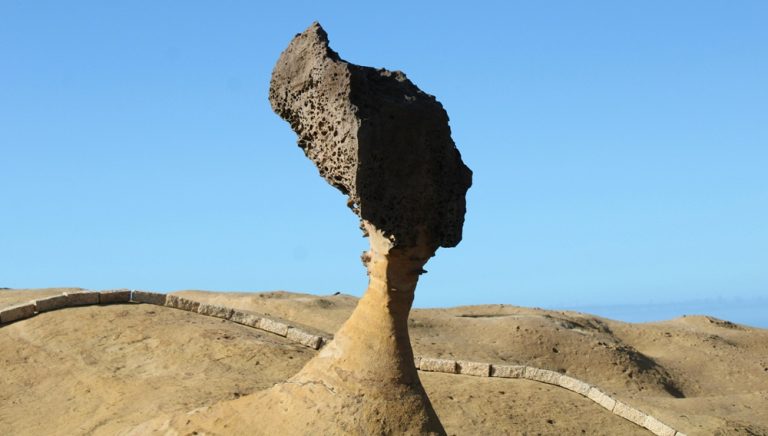 Queen’s Head rock formation at Yehliu Geopark in northern Taiwan