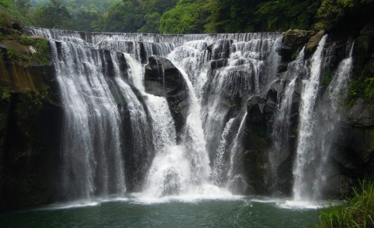 Shifen Waterfall during a Jiufen and Shifen day trip in Taiwan