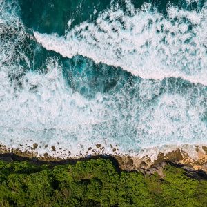 Day trips from Bali featuring dramatic coastline views and turquoise waters along Bali's southern shore