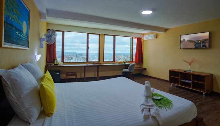 Chambre avec vue panoramique au Le Pousse Pousse Hôtel à Antananarivo Madagascar