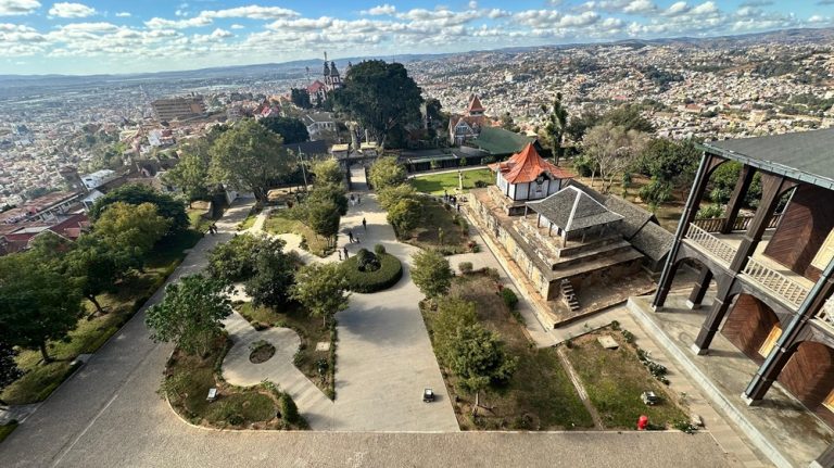 View across the Haute-Ville and Antananarivo from the Rova
