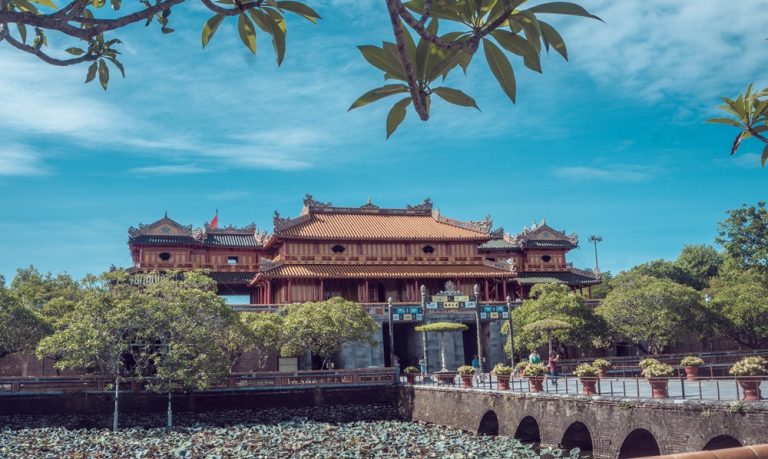 The Imperial Palace in Hue, one of the most historic places to visit in Vietnam Caption Description