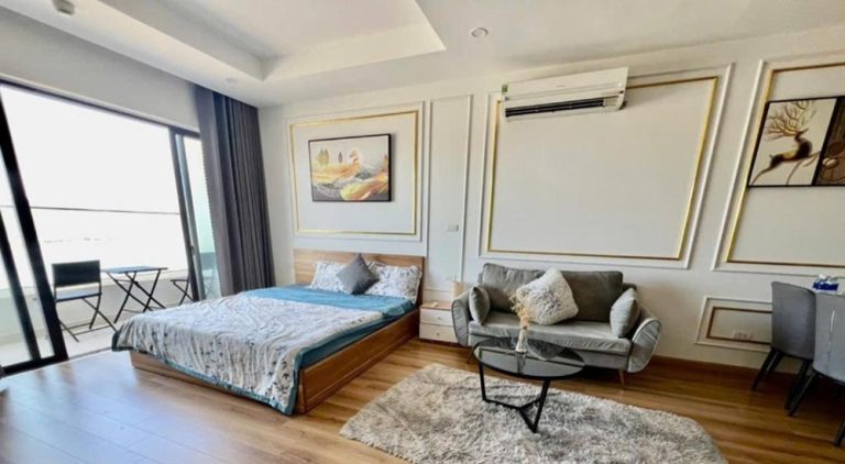 Modern studio apartment at Nghỉ Dưỡng TMS Nam in Quy Nhon with balcony and sea views