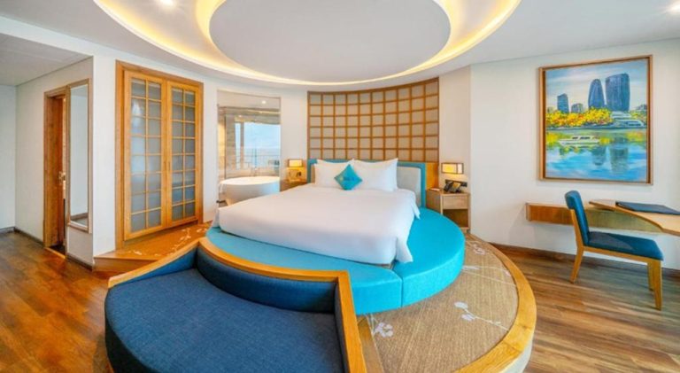 Modern guest room at Sala Danang Beach Hotel in Da Nang, Vietnam Caption: Description: